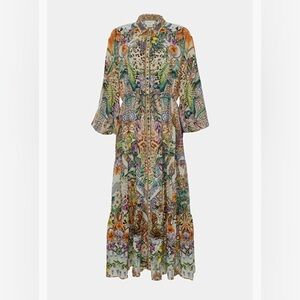 Beulah Multicolor Botanical & Animal Print Maxi Dress